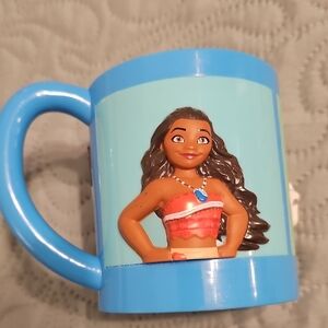 Disney Moana Ringling Bros Circus Plastic Embossed Cup Mug